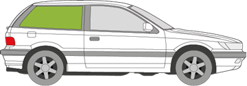 Afbeelding van Zijruit rechts Mitsubishi Colt 3 deurs