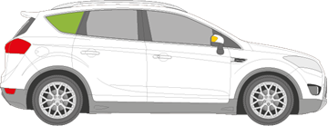 Afbeelding van Zijruit rechts Ford Kuga