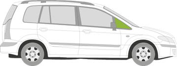 Afbeelding van Zijruit rechts Mazda Premacy