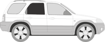 Afbeelding van Zijruit rechts Mazda Tribute (DONKERE RUIT) 