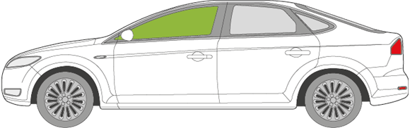 Afbeelding van Zijruit links Ford Mondeo 5 deurs 2007-2007