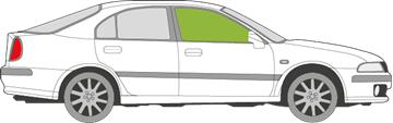 Afbeelding van Zijruit rechts Mitsubishi Carisma 5 deurs
