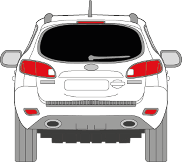 Afbeelding van Achterruit Hyundai Santa Fe (DONKERE RUIT) 