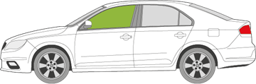 Afbeelding van Zijruit links Seat Toledo 5 deurs