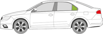 Afbeelding van Zijruit links Seat Toledo 5 deurs 