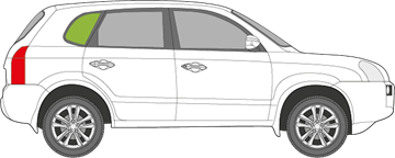 Afbeelding van Zijruit rechts Hyundai Tucson 