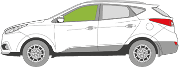 Afbeelding van Zijruit links Hyundai Tucson 