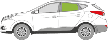 Afbeelding van Zijruit links Hyundai Tucson 