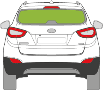 Afbeelding van Achterruit Hyundai Tucson 