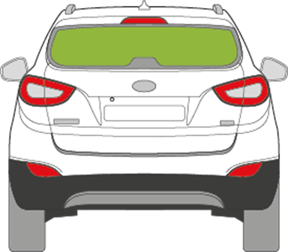 Afbeelding van Achterruit Hyundai Tucson 