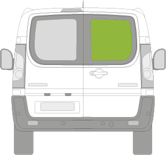 Afbeelding van Achterruit rechts Citroën Jumpy family van