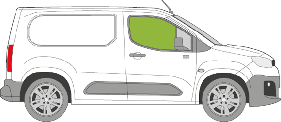 Afbeelding van Zijruit rechts Opel Combo  