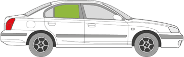 Afbeelding van Zijruit rechts Hyundai Elantra sedan