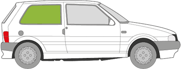 Afbeelding van Zijruit rechts Fiat Uno 3 deurs