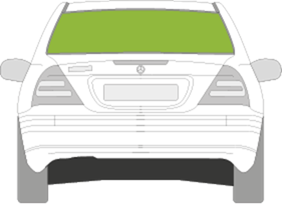 Afbeelding van Achterruit Mercedes C-klasse sedan antenne/GPS/TV/GSM/alarm  