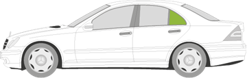 Afbeelding van Zijruit links Mercedes C-klasse sedan  