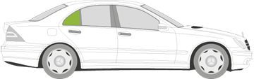 Afbeelding van Zijruit rechts Mercedes C-klasse sedan  