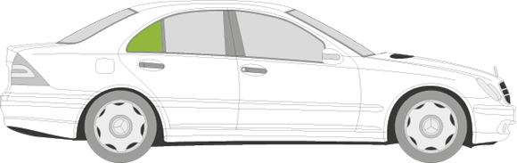 Afbeelding van Zijruit rechts Mercedes C-klasse sedan  