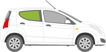 Afbeelding van Zijruit rechts Suzuki Alto 5 deurs