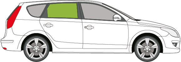 Afbeelding van Zijruit rechts Hyundai i30 break