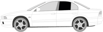 Afbeelding van Zijruit links Mitsubushi Galant sedan (DONKERE RUIT)