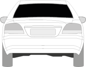 Afbeelding van Achterruit Mitsubushi Galant sedan (DONKERE RUIT)