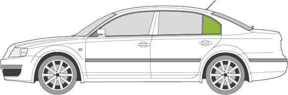 Afbeelding van Zijruit links Skoda Superb