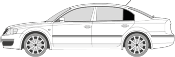 Afbeelding van Zijruit links Skoda Superb (DONKERE RUIT)