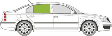 Afbeelding van Zijruit rechts Skoda Superb