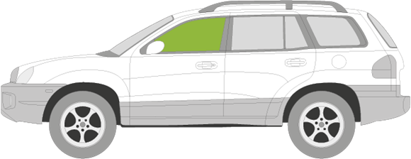 Afbeelding van Zijruit links Hyundai Santa Fe