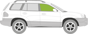 Afbeelding van Zijruit rechts Hyundai Santa Fe