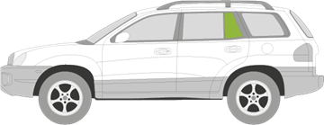 Afbeelding van Zijruit links Hyundai Santa Fe