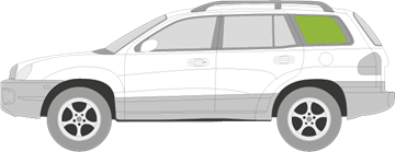 Afbeelding van Zijruit links Hyundai Santa Fe