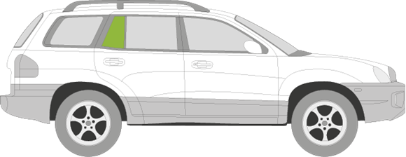 Afbeelding van Zijruit rechts Hyundai Santa Fe