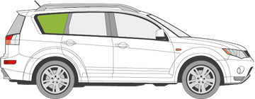 Afbeelding van Zijruit rechts Mitsubishi Outlander