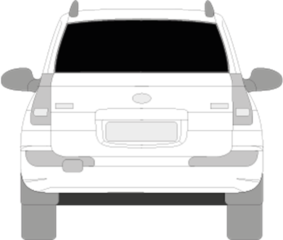 Afbeelding van Achterruit Hyundai Matrix (DONKERE RUIT)