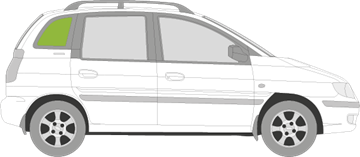 Afbeelding van Zijruit rechts Hyundai Matrix 