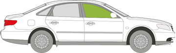 Afbeelding van Zijruit rechts Hyundai Grandeur
