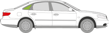 Afbeelding van Zijruit rechts Hyundai Grandeur
