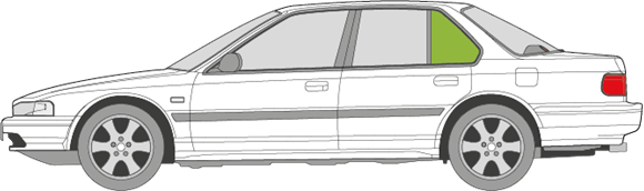 Afbeelding van Zijruit links Honda Accord sedan