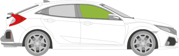 Afbeelding van Zijruit rechts Honda Civic 5 deurs