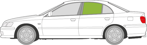 Afbeelding van Zijruit links Honda Accord sedan