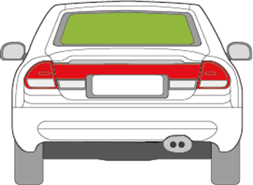 Afbeelding van Achterruit Mazda 626 5 deurs