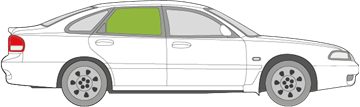 Afbeelding van Zijruit rechts Mazda 626 5 deurs