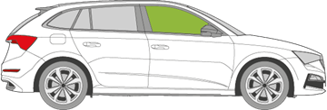 Afbeelding van Zijruit rechts Skoda Scala