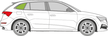 Afbeelding van Zijruit rechts Skoda Scala