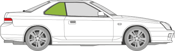 Afbeelding van Zijruit rechts Honda Prelude 