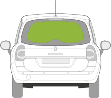 Afbeelding van Achterruit Renault Grand Modus 