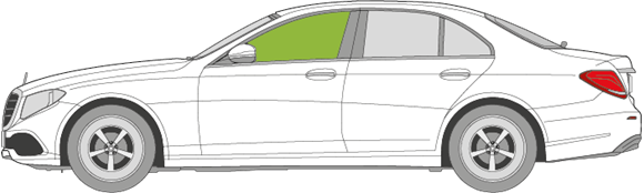 Afbeelding van Zijruit links Mercedes E-klasse sedan