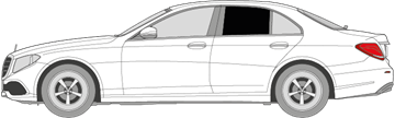 Afbeelding van Zijruit links Mercedes E-klasse sedan (DONKERE RUIT)
